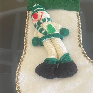Festive Snowman Holiday Stocking